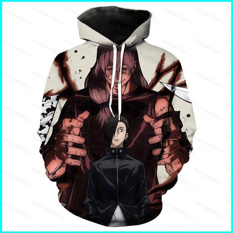 Star3 Jujutsu Kaisen Anime Hoodie Long Sleeve Unisex Cosplay Satoru