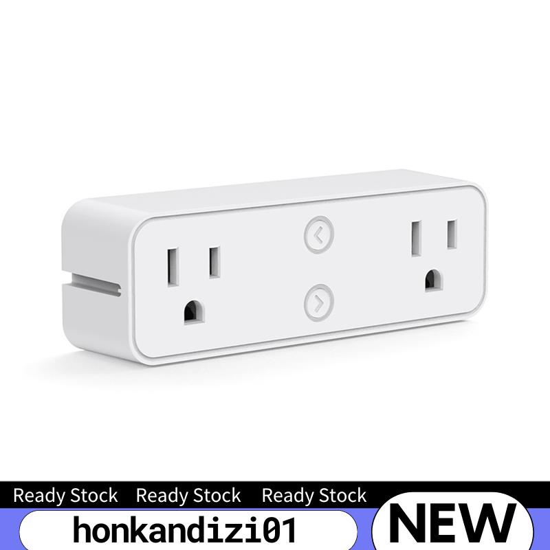 【HOT SALE】Smart Plug 10A Dual Socket Plugs WiFi Outlet Extender Dual
