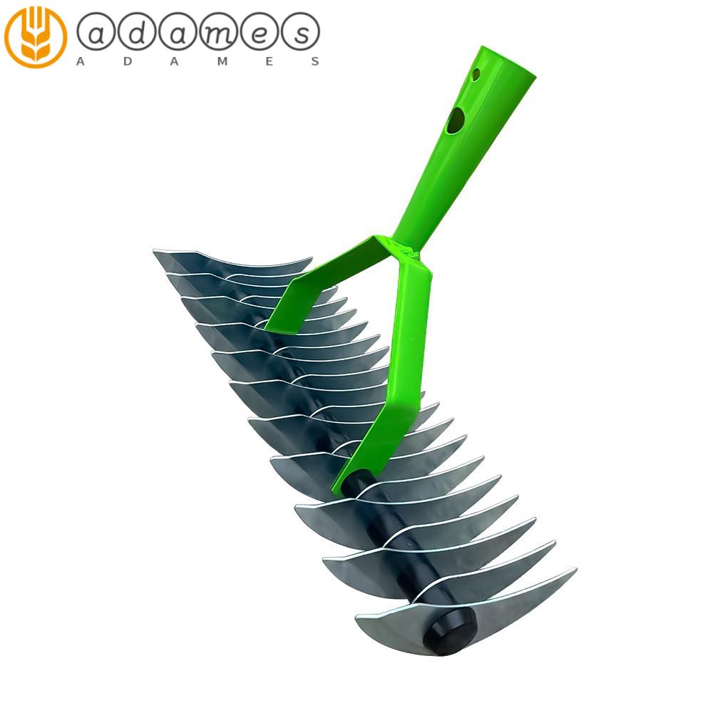 ADAMES Thatch Rake, Descaling Hay Deciduous Grass Rakes, Sturdy with