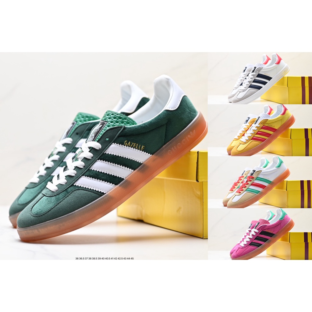 Adidas Originals x Gucci Gazelle Classic Casual Board Shoes Italy 2023 ...