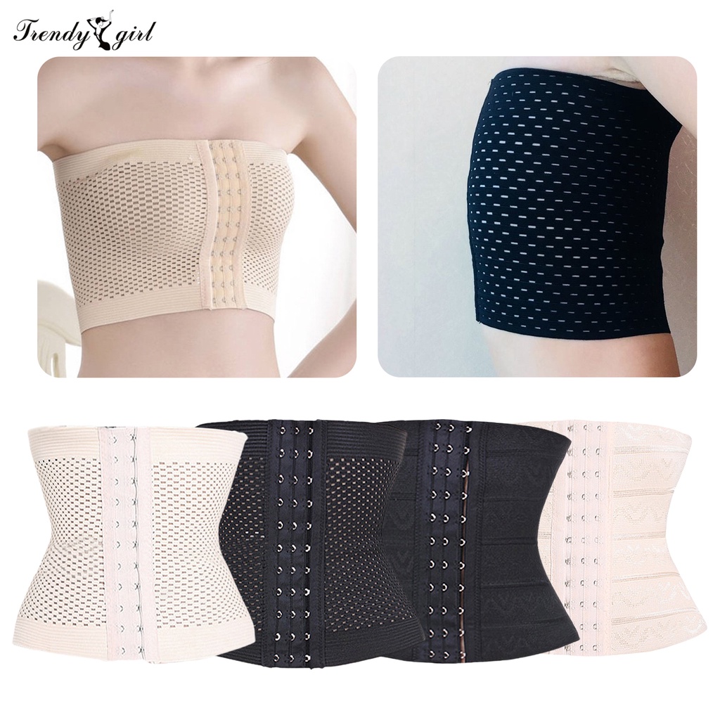 [TDG]Women Invisible Bra Breathable Strapless Chest Bust Tube Binder