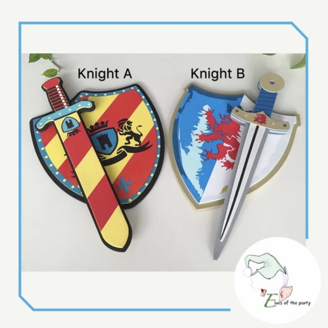 Knight Prince Sword Shield PIRATE costume sword toy EVA foam pirate