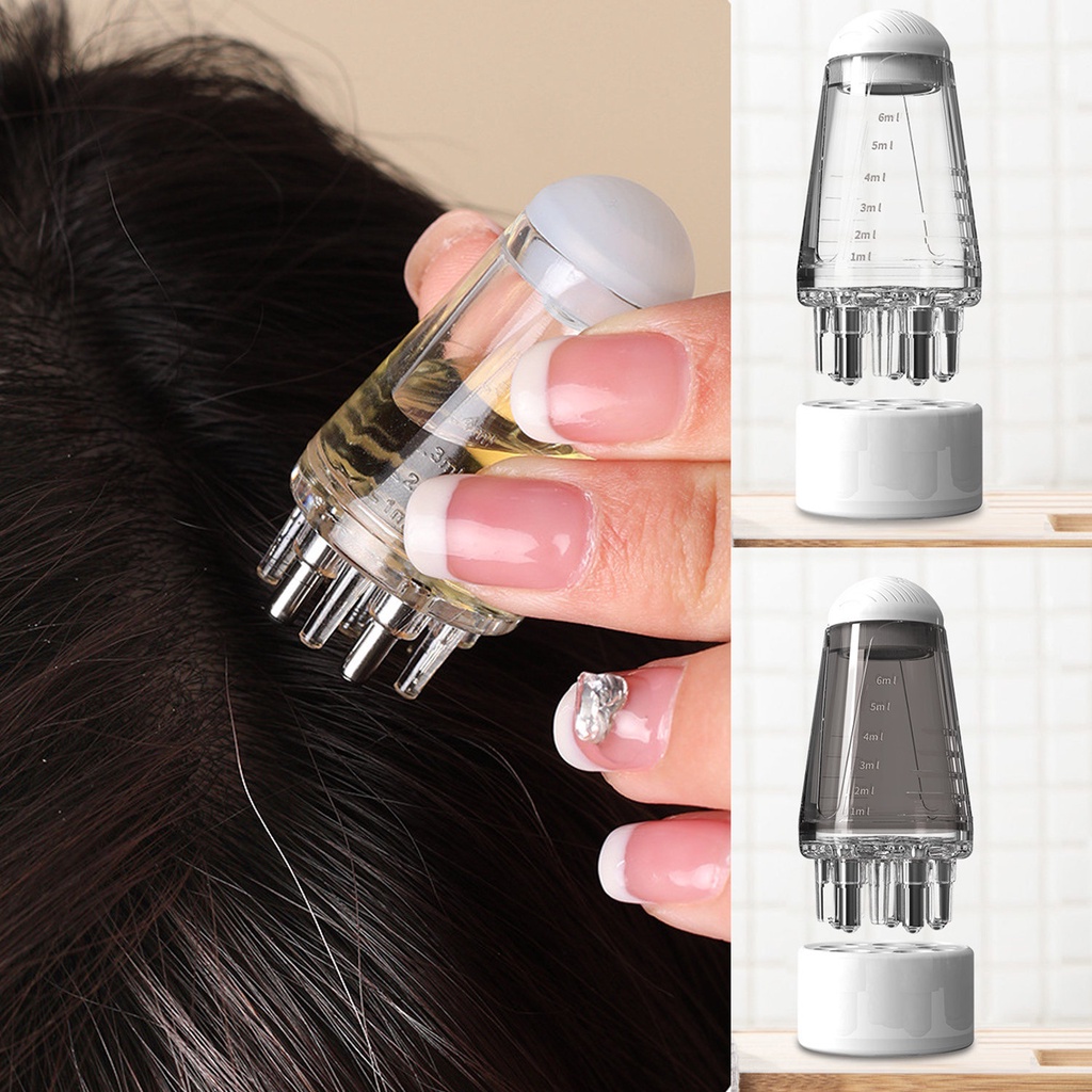 1 PC New Fashion Portable Scalp Applicator For Hair Growth Oil Nourish  Massage Medicine Comb Anti Loss Roots Care Tools Fluid Ball Liquid Head  Drug Delivery