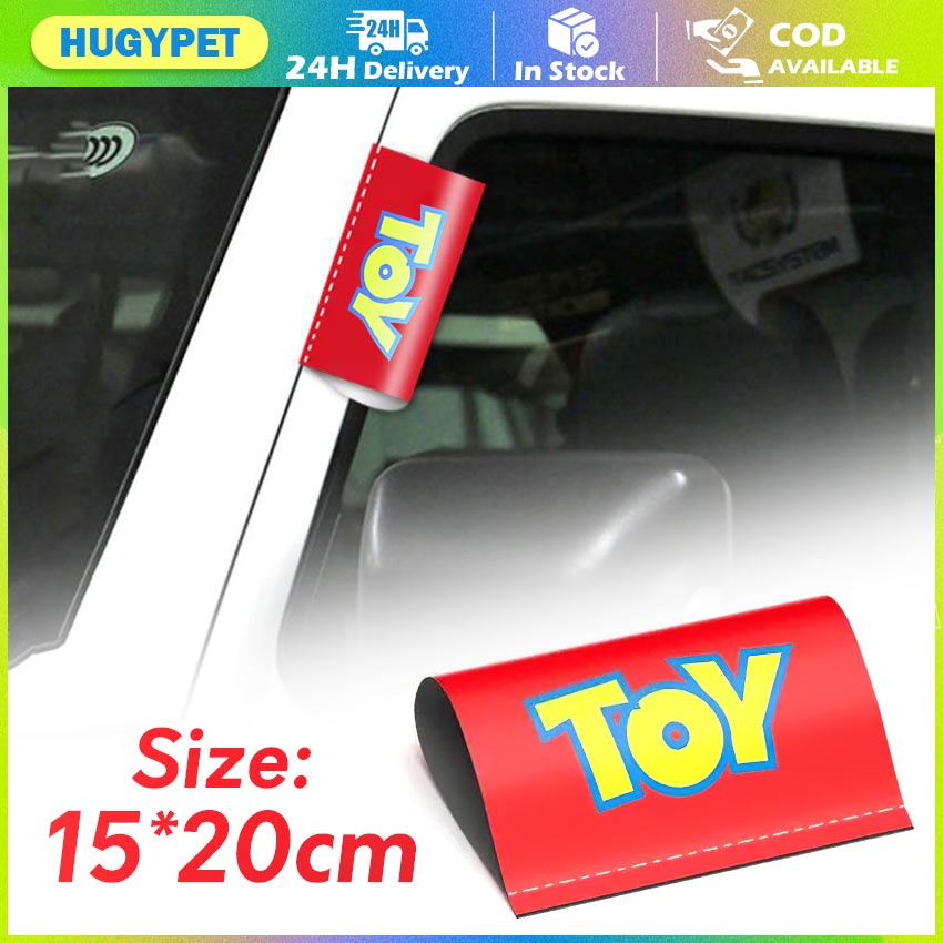 TOY Car Sticker Wash Label Style Trunk Door Mark Tag Decals PVC Auto ...