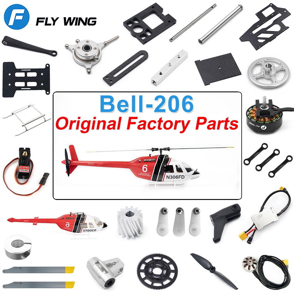 360mm Main Blade/ 60A Scale ESC Main Motor for Fly Wing Bell206 RC