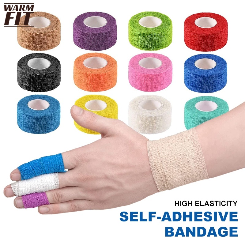 Bandage Wrap Self Adhesive NonWoven for Medical First Aid Sports Injury Wrist Ankle Sprains