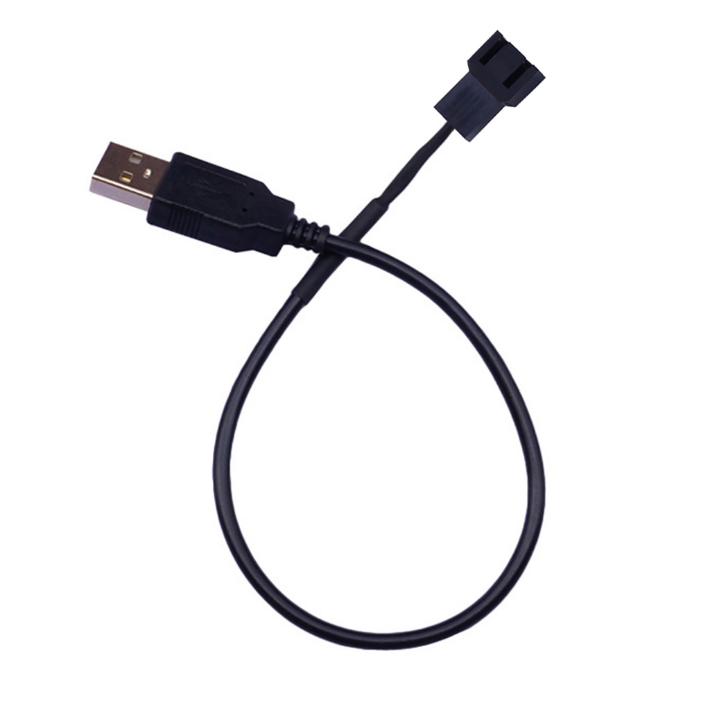 USB A Male to 2 Pin Case Fan Adapter Connector Cable for PC Desktop ...