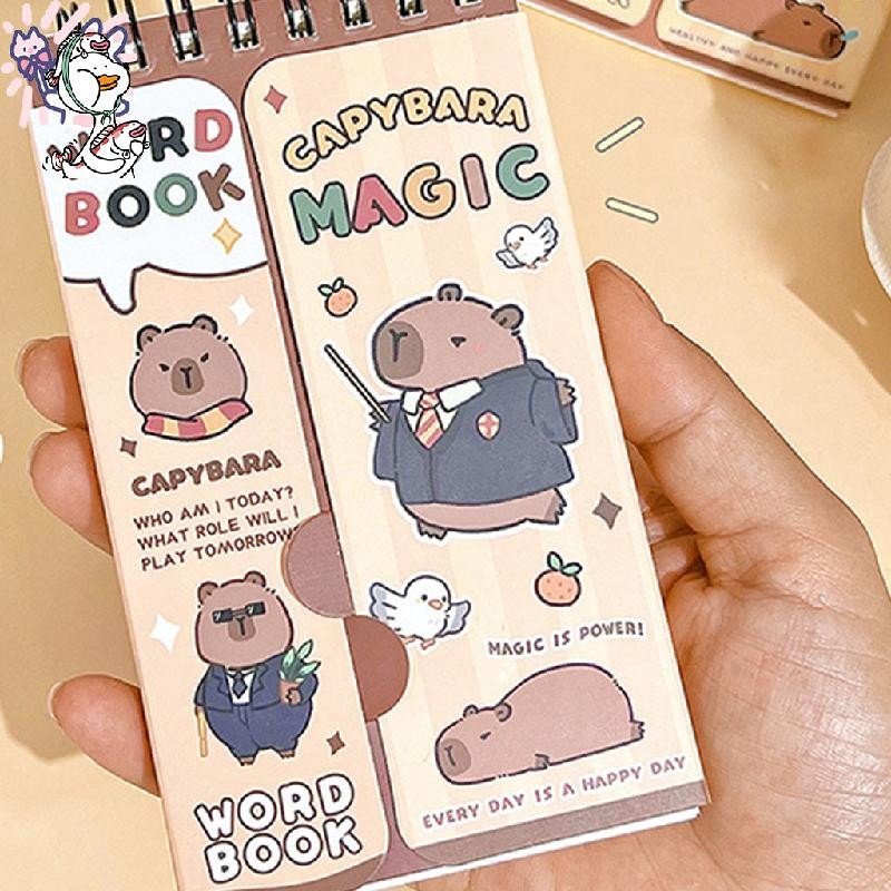 Cute Mini Capybara Planner Notebook Cartoon Kawaii Student Stationery ...