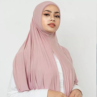 Muslim Women's Instant Hijab Scarf Premium Jersey Cotton