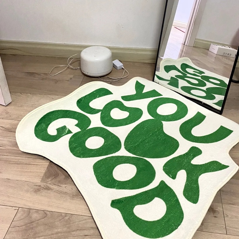 popxstar Frog Tufted Rug Funny Thickened Non Slip Foot Mat Hallway Porch Area Rug for Home Livingroom Door Mats Bathroom Rug Carpet