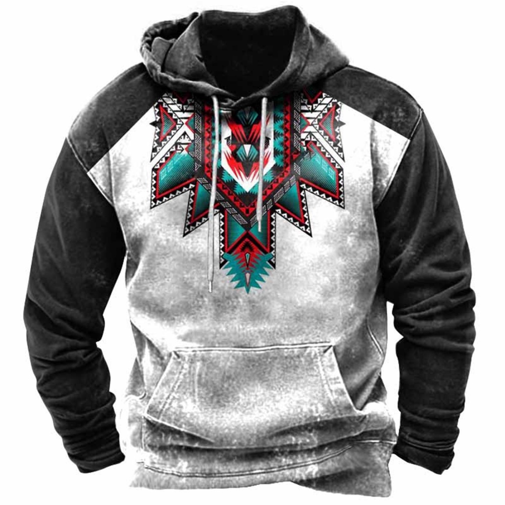 Winter Vintage men's 3D printed hoodie oversized combination hooded ...