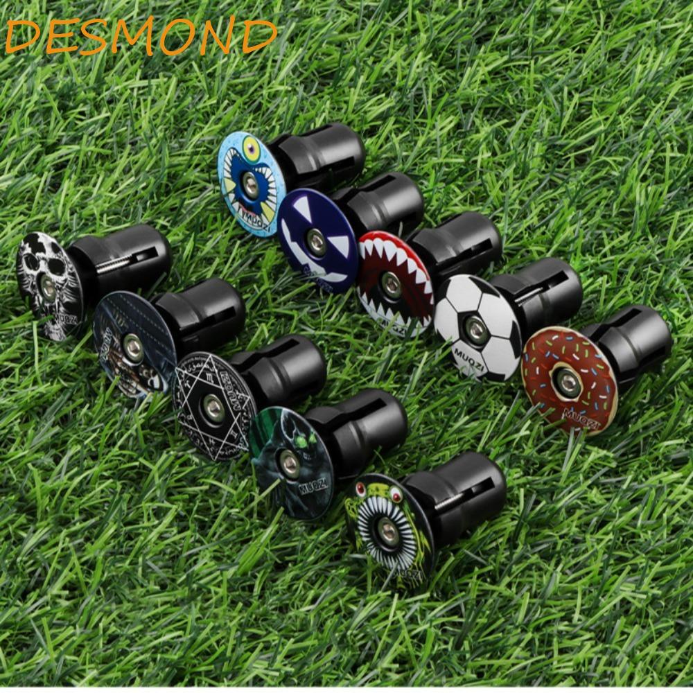 DESMOND 1 Pair Bicycle Handlebar End Caps, Aluminium Alloy 32x26MM