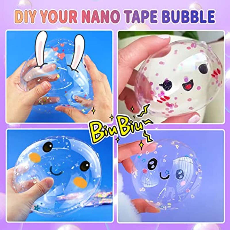 Sanrio Kuromi Nano Tape Blowing Bubble DIY Ball Cartoon