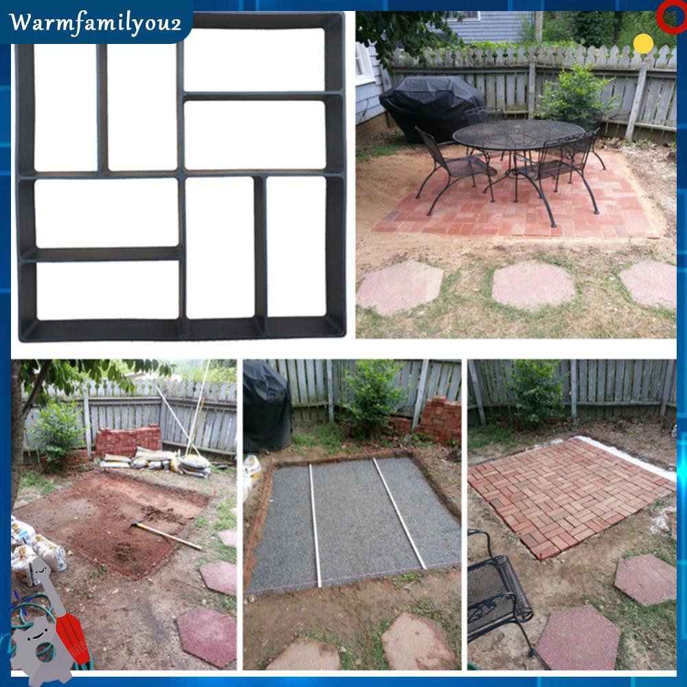 Garden Path Maker Mold Plastic DIY Cement Brick Stone Road Concrete