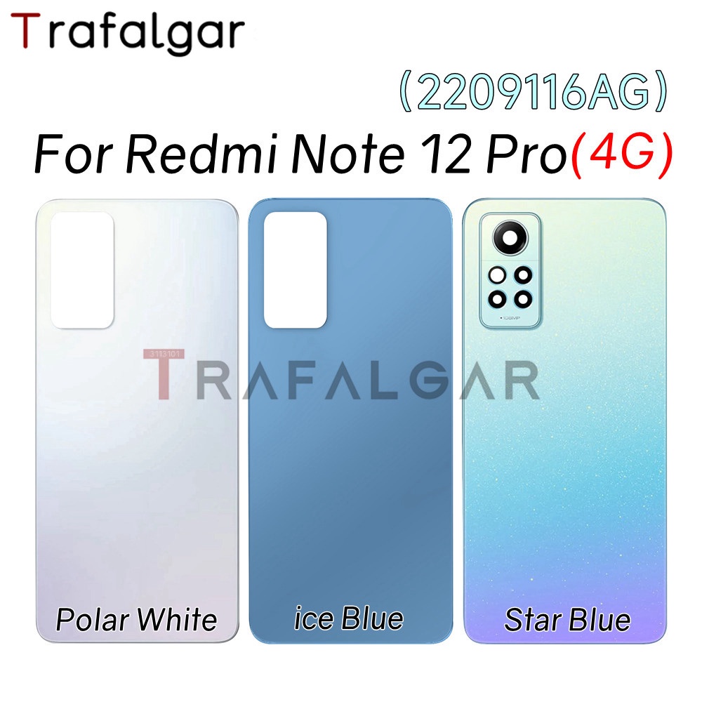 Battery Door Back Cover For Xiaomi Redmi Note 12 Pro 4G 2209116AG
