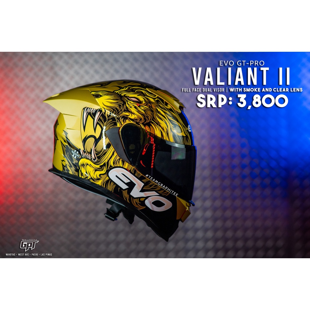 Evo Helmets Gt Pro Valiant Ii Lens May Vary Shopee Philippines 