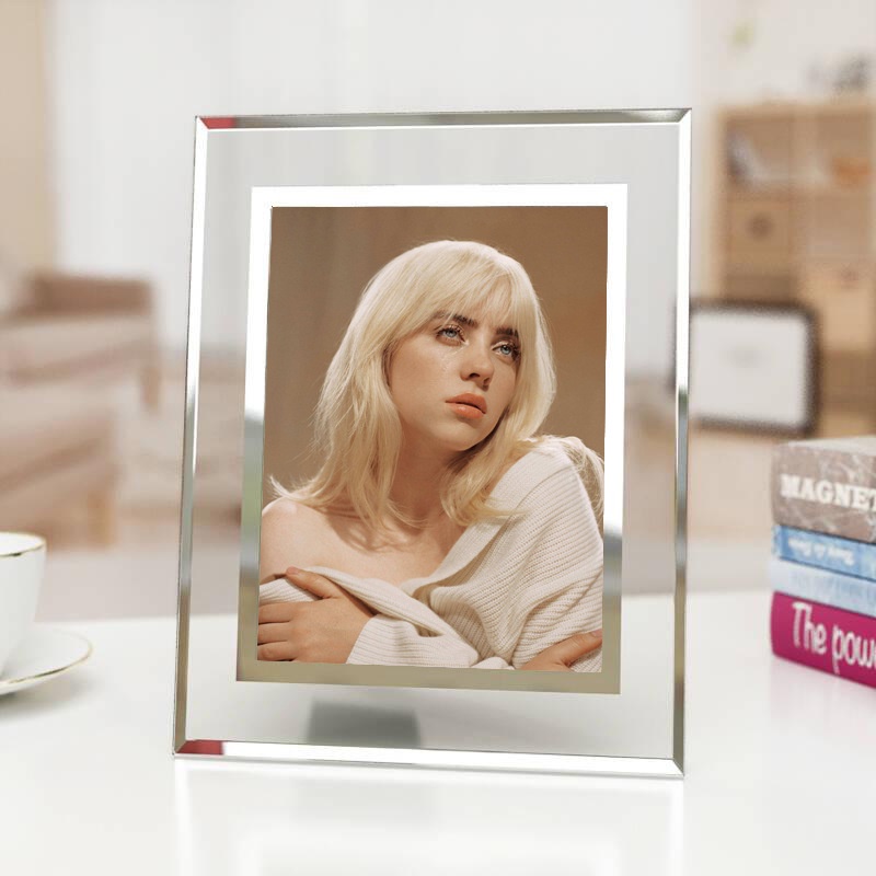 Billie Eilish Crystal Photo Frame with 20cm Photos Kraft Paper ...