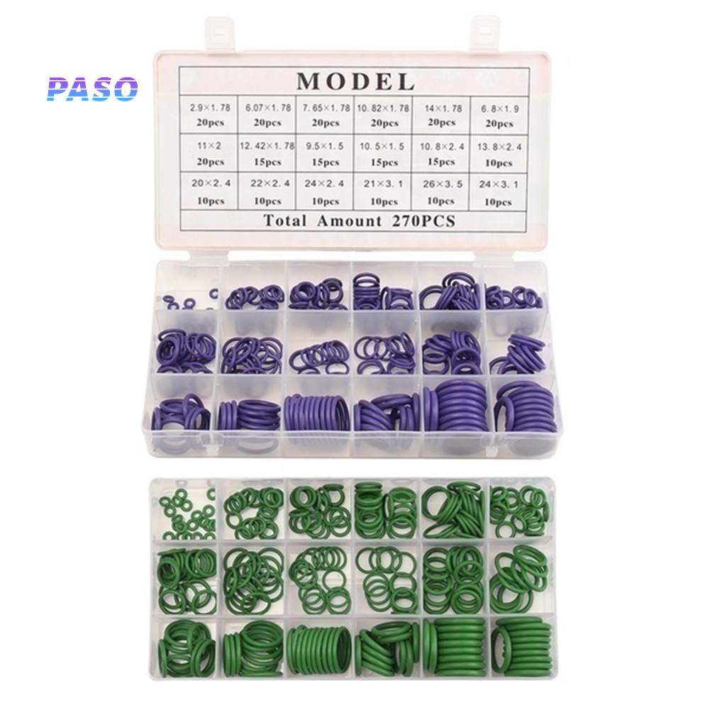 PCA-270Pcs/Set Assorted Car Auto Air Conditioning Repair NBR O-Ring ...