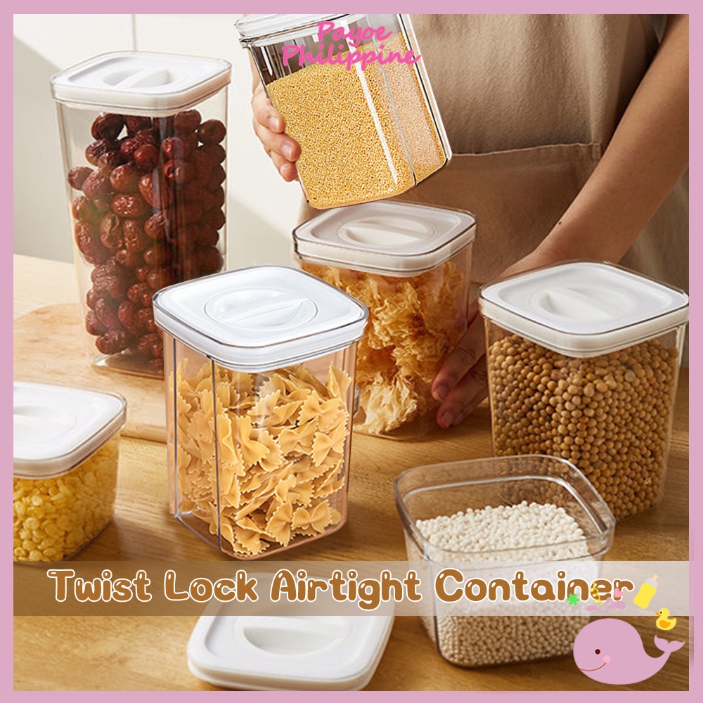 【COD】payoe twist lock airtight container Milk Powder Storage Container ...