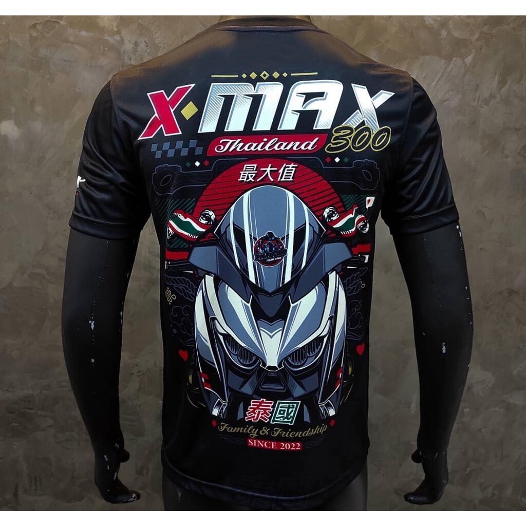 &MID& Cotton T-Shirt Printed Fashion Motorcycle Clothing XMAX 300 ...