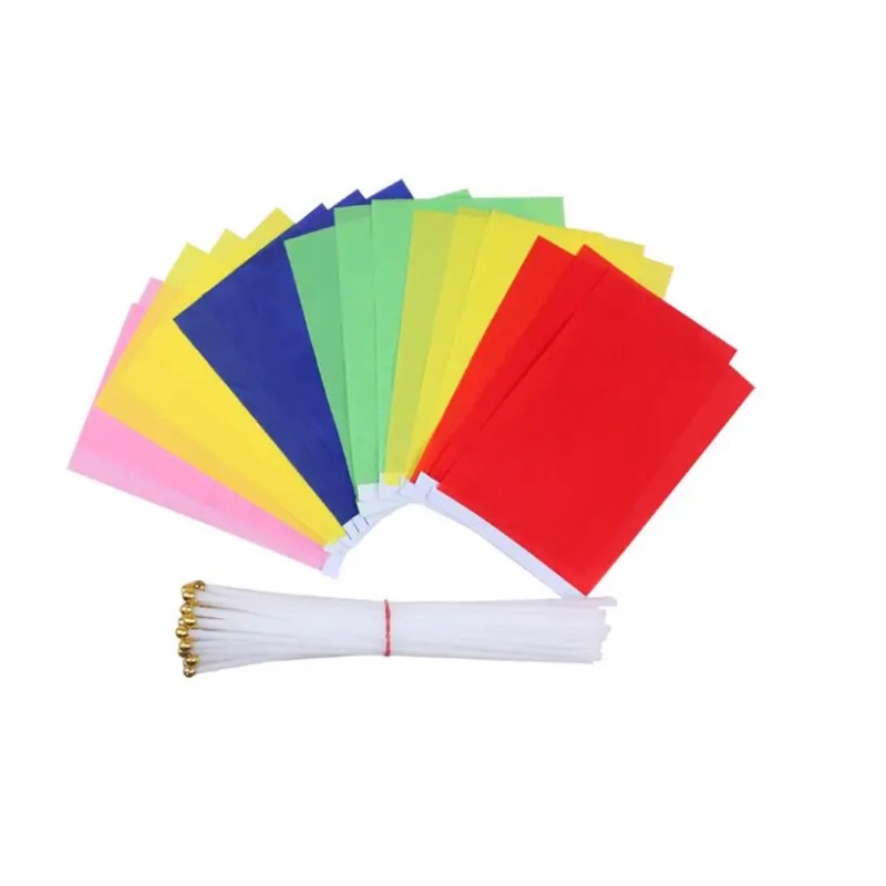 flags waving red/yellow/blue/green/pink color floating flag pure color ...