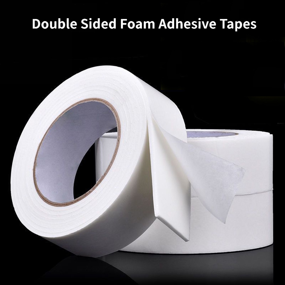 3 Meter Double Sided Foam Tapes White Sponge Adhesive Tape For Mounting Fixing Pad Sticky School