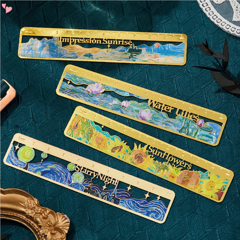 Metal Bookmark Ruler Steel Bookmark Ruler Hollow Bookmark Paper Book ...