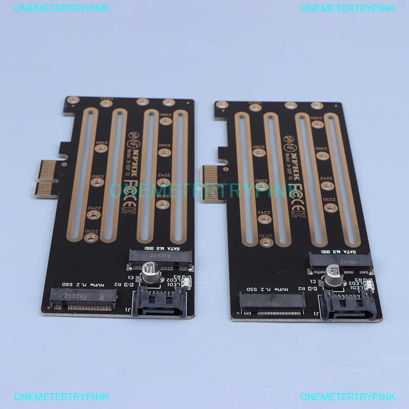 Onemetertry Add On Cards NVMe M.2 SSD To PCIe 3.0 4.0 X1 X4, SATA M.2 ...