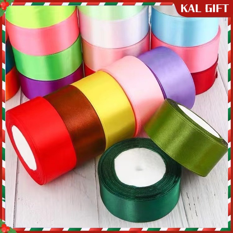 KAL GIFT 5cm 25Yards/Roll ribbon, satin ribbon, decorative ribbon, gift ...