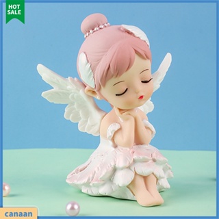 Girl Figurine Realistic Cartoon Mini Car Ornament Angel Statue Home Decor