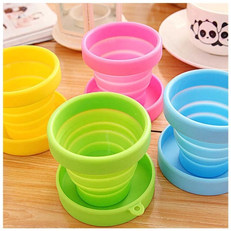 170ml Outdoor Portable Collapsible Retractable Cup Silicone Cup ECO ...