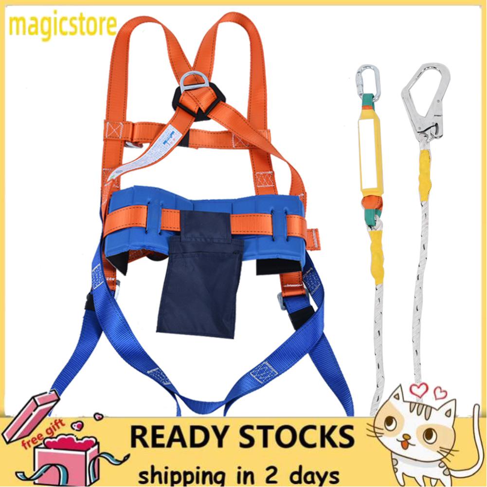 Magicstore Aerial Work Fall Protection Full Body Safety Harness ...