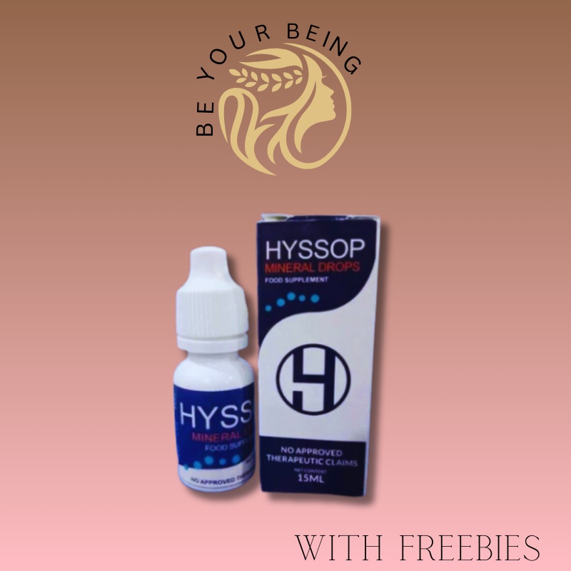 Bottle Hyssop Mineral Eye Drops 15ml Each Dropper For Clear Vision Eye