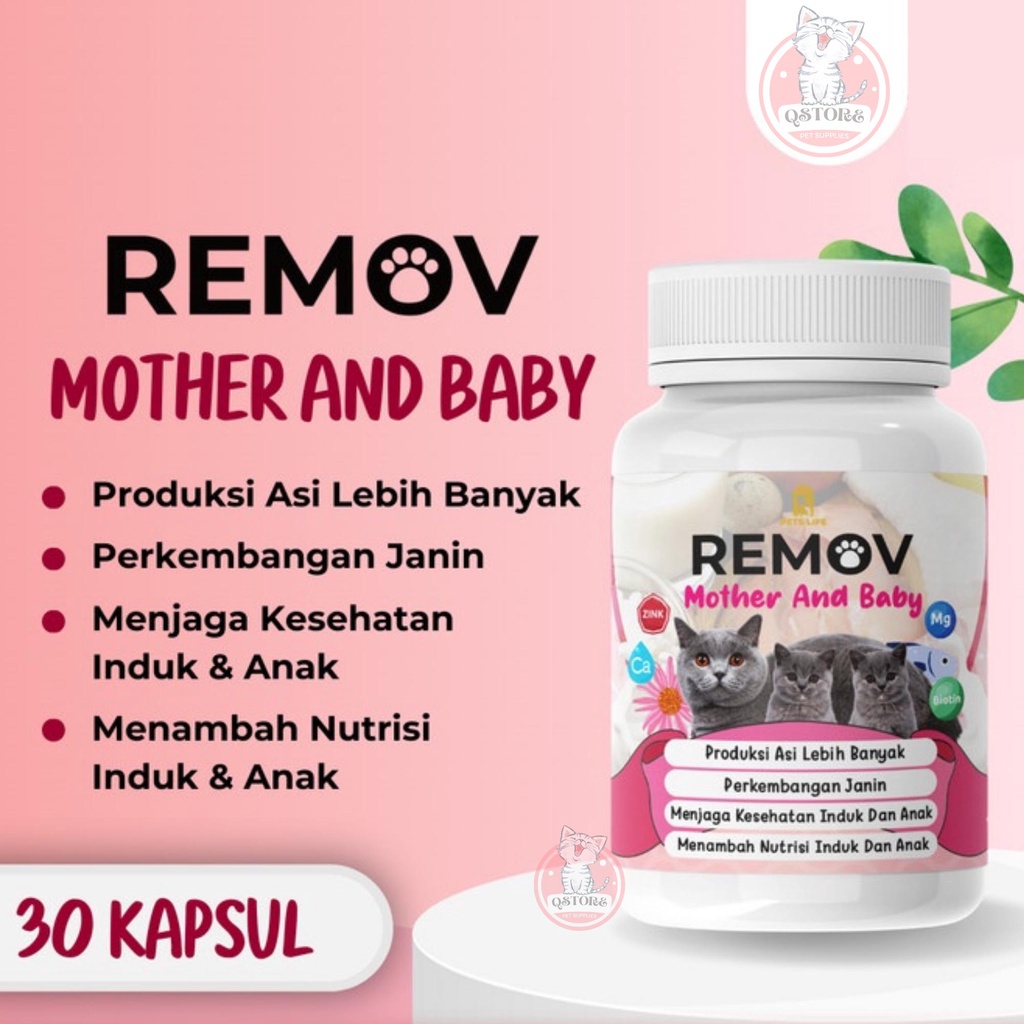 Removing Mother And Baby Cat Vitamins 30 Capsules For Pregnant And