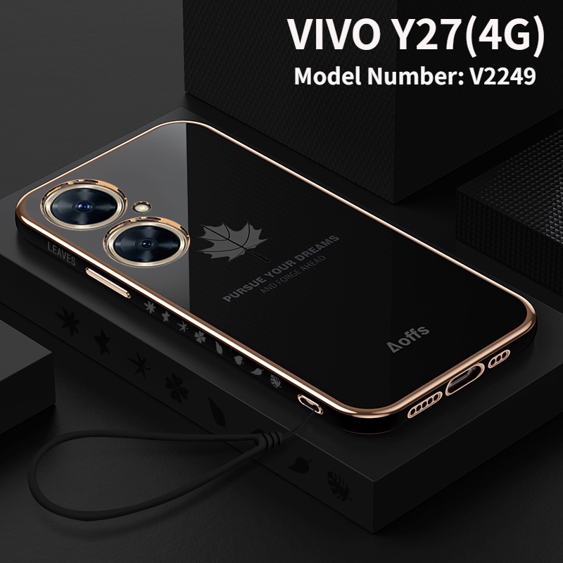 Case VIVO Y27 4G Soft Phone Case New Design Maple Leaf Back Cover For VIVO  V2249