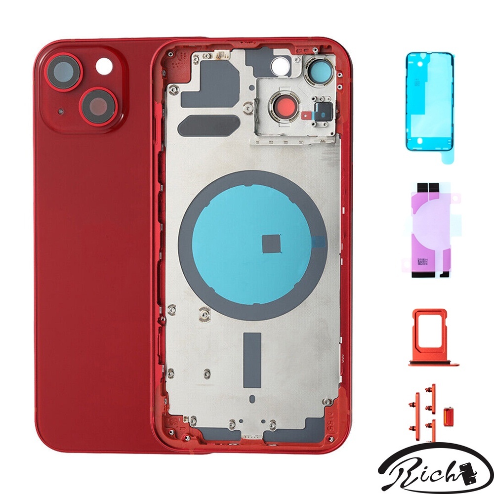 Back Cover Glass Housing Battery Frame with Adhesives Mobile Repair Chassis Assembly Case for