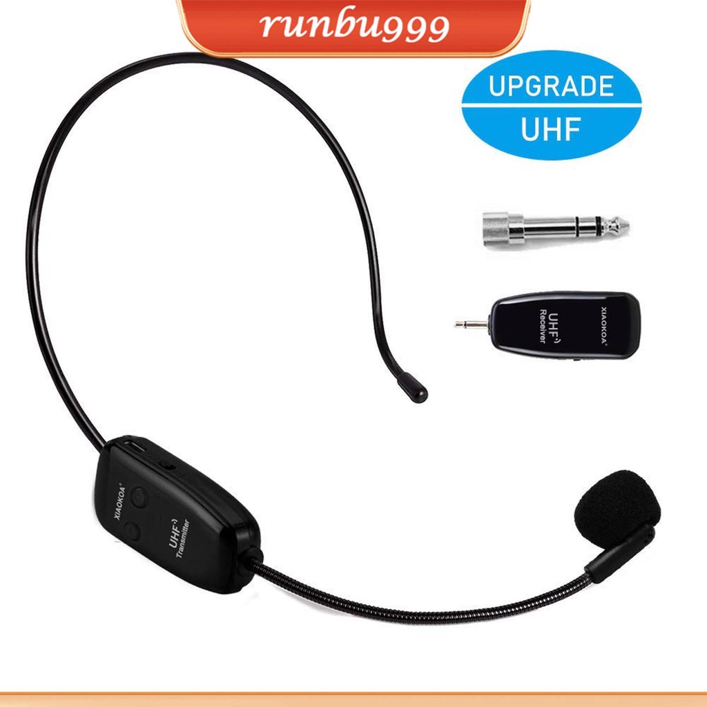 1/2/3 Microphone Headset System Head Mounted Call Transmitter Mic