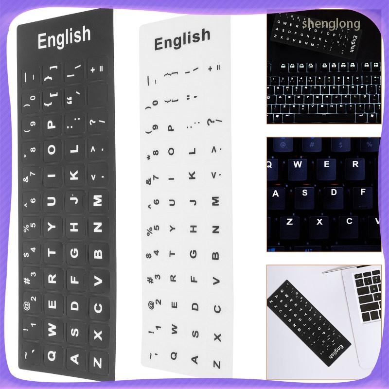 shenglong Computer Keyboards Stickers Protector Notebook Letter Decals