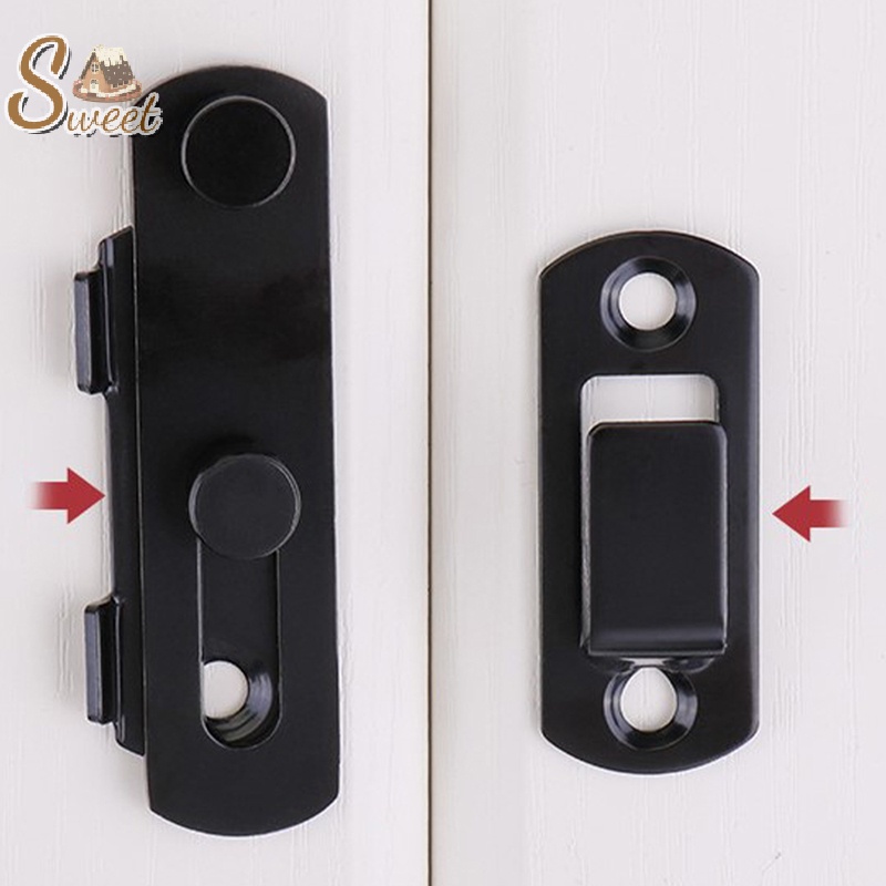 Sweethouse Door Lock Guard Latch Bolt 90 180 Degree Stainless Steel ...