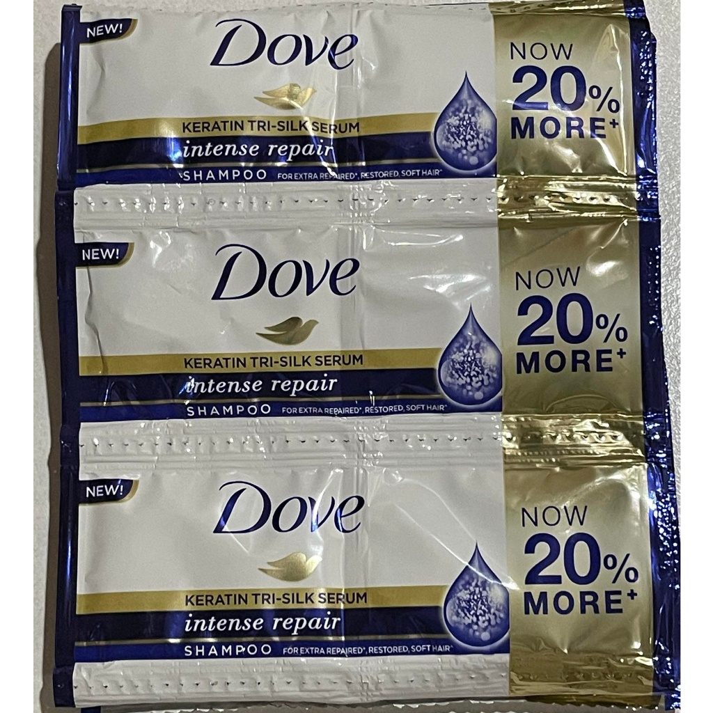 DOVE SHAMPOO HAIRFALL RESCUE 12ml.TWIN SACHET(1dozen) | Shopee Philippines