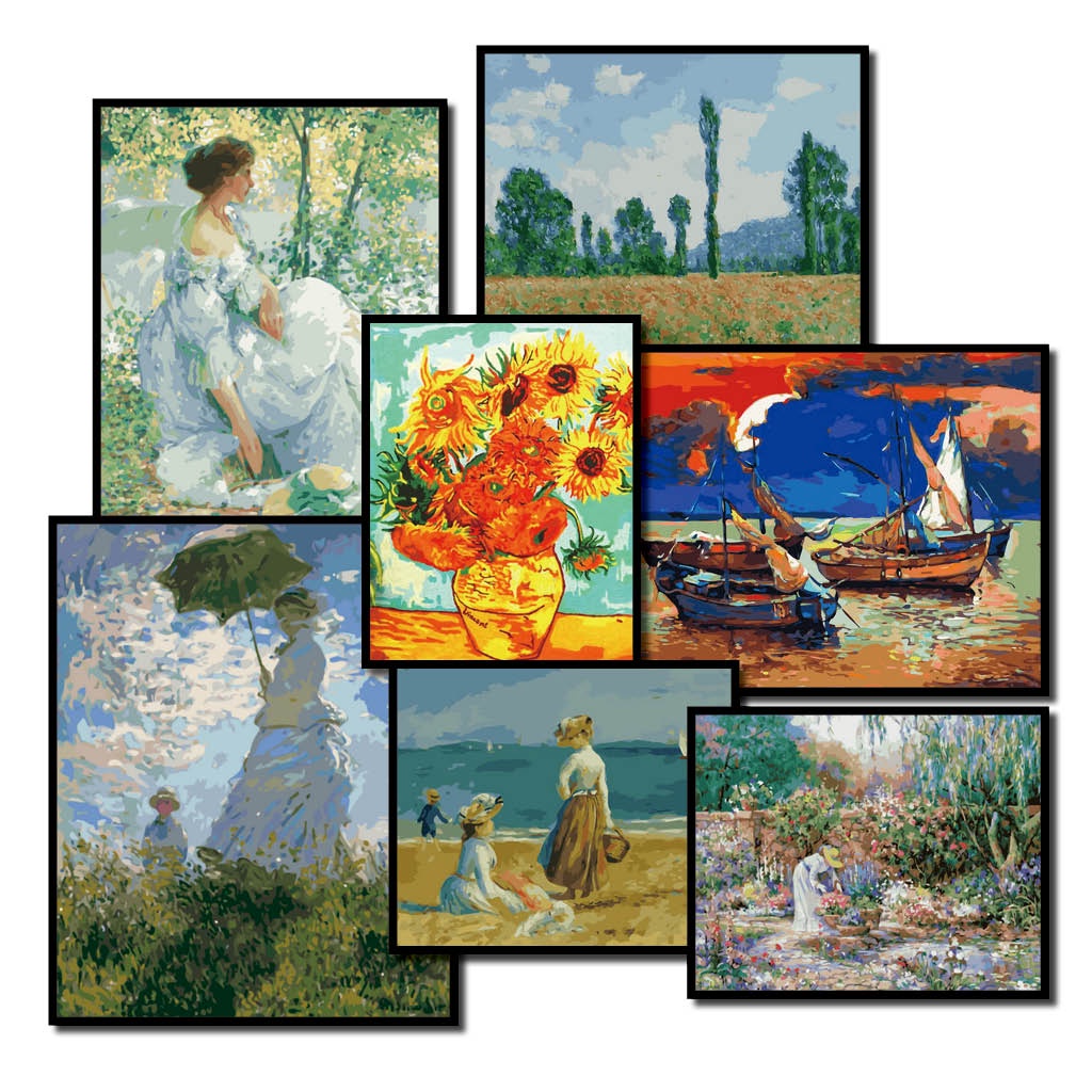 40*50cm DIY Digital Oil paint Painting By Numbersz Professional canvas ...
