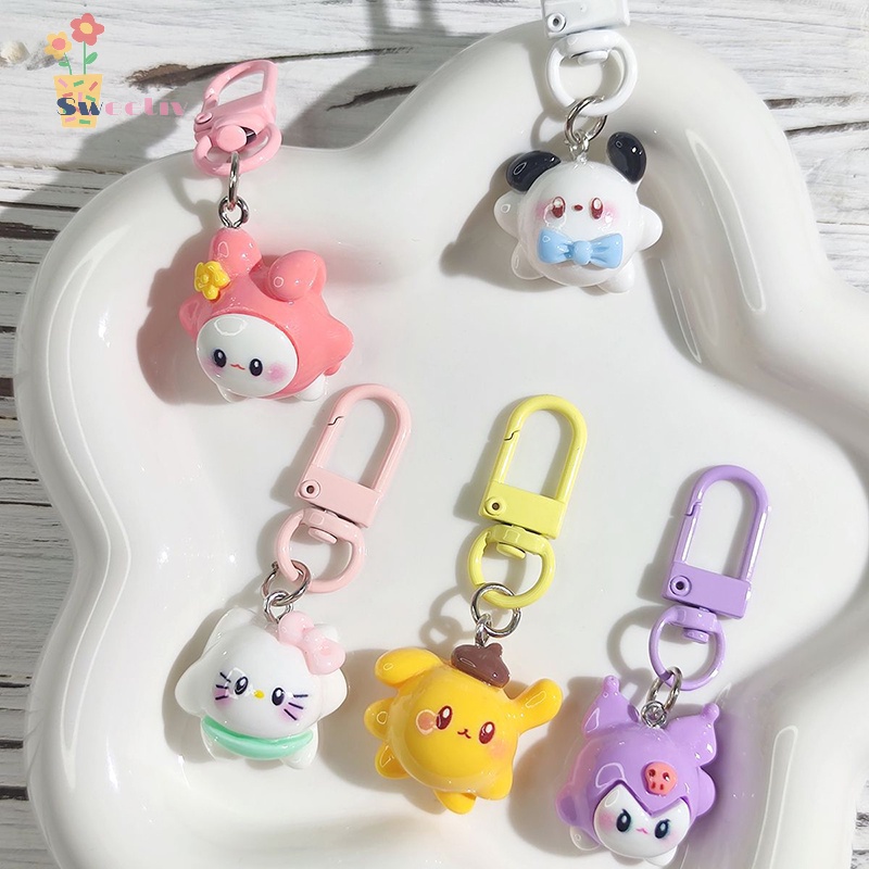 sweetiy-sanrio-anime-hello-kitty-keychain-kawaii-cartoon-kuromi-my
