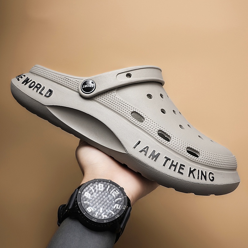YZZEY CROCS New High Quality Men Sandals Crocs Hole Shoes Breathable ...