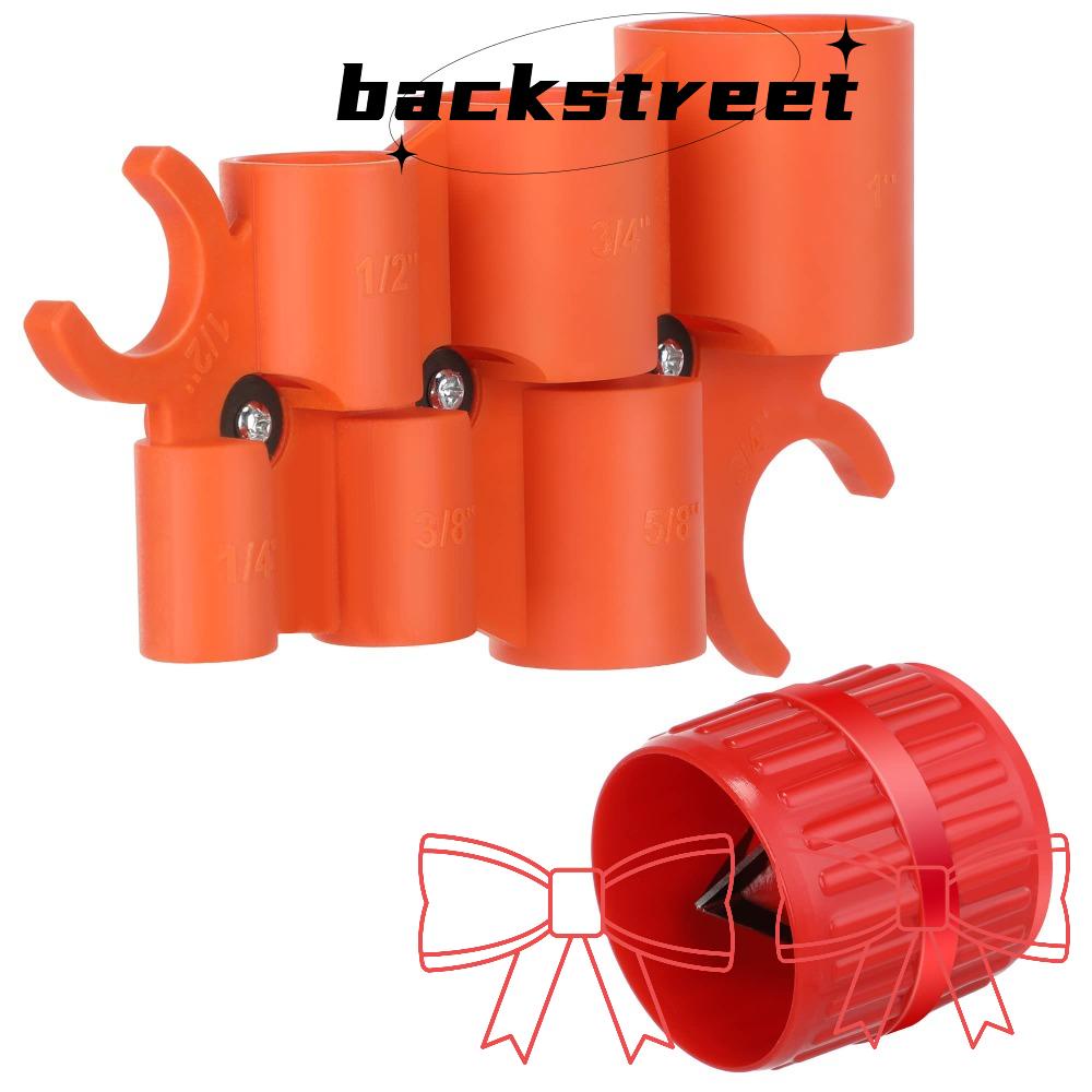 BACKSTREET Pvc Pipe Reamer, Red Orange Copper Pipe Cutter Tool, Pex