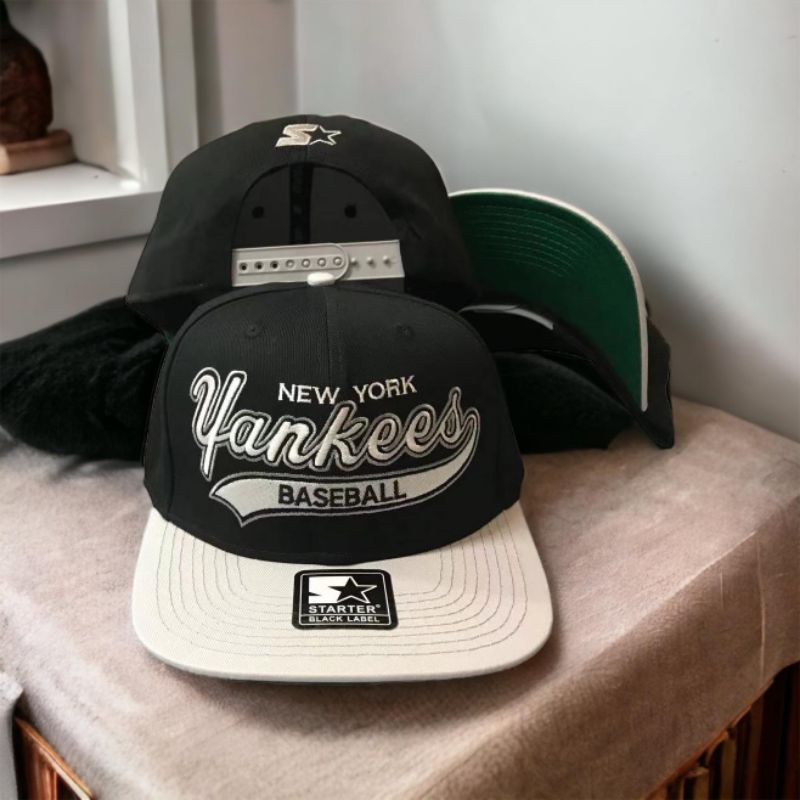 New Arrival Vintage Cap New York Yankees Starter Black Label Snapback Adjustable Premium Quality Shopee Philippines