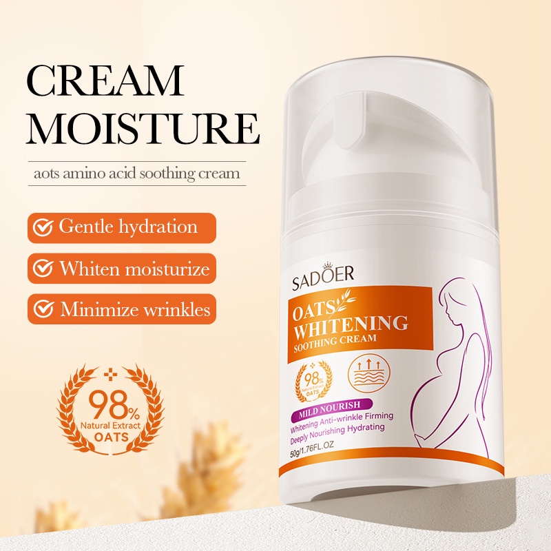 SADOER Oat Amino Acid Mild Whitening Moisture Soothing Cream for