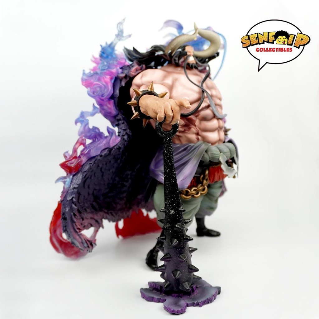 HQKO One Piece Four Emperors Kaido Statue PVC with Arms Standing Battle ...