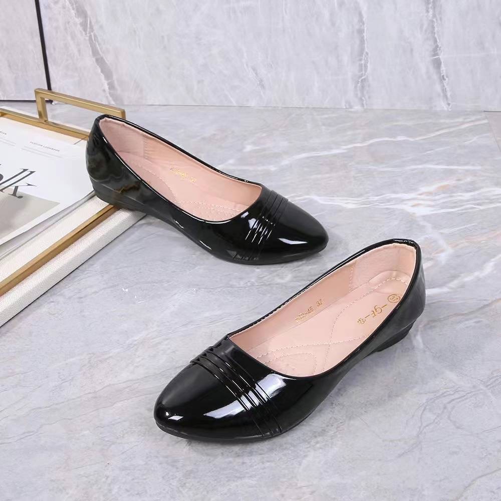 #812-45 New korean black shoes (1inch heel) Good for cshool/office for ...