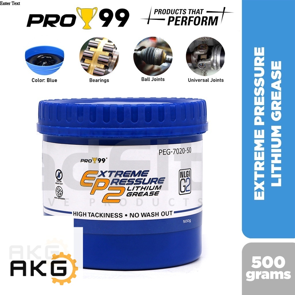 PRO99 Extreme Pressure EP2 Lithium Grease NLGI 500g Shopee Philippines