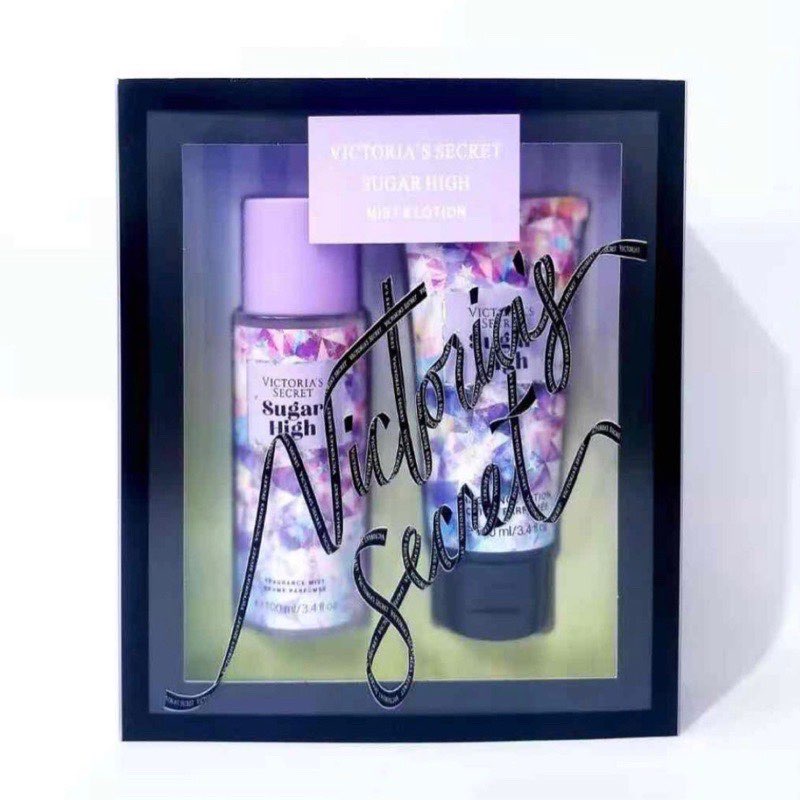 2 In 1 Set Sugar High Victoria's Secret Perfume & Lotion Fragrance Mist